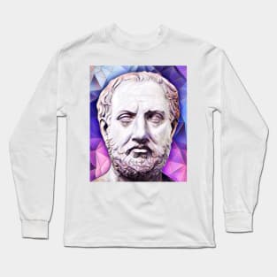 Thucydides Pink Portrait | Thucydides Artwork 8 Long Sleeve T-Shirt